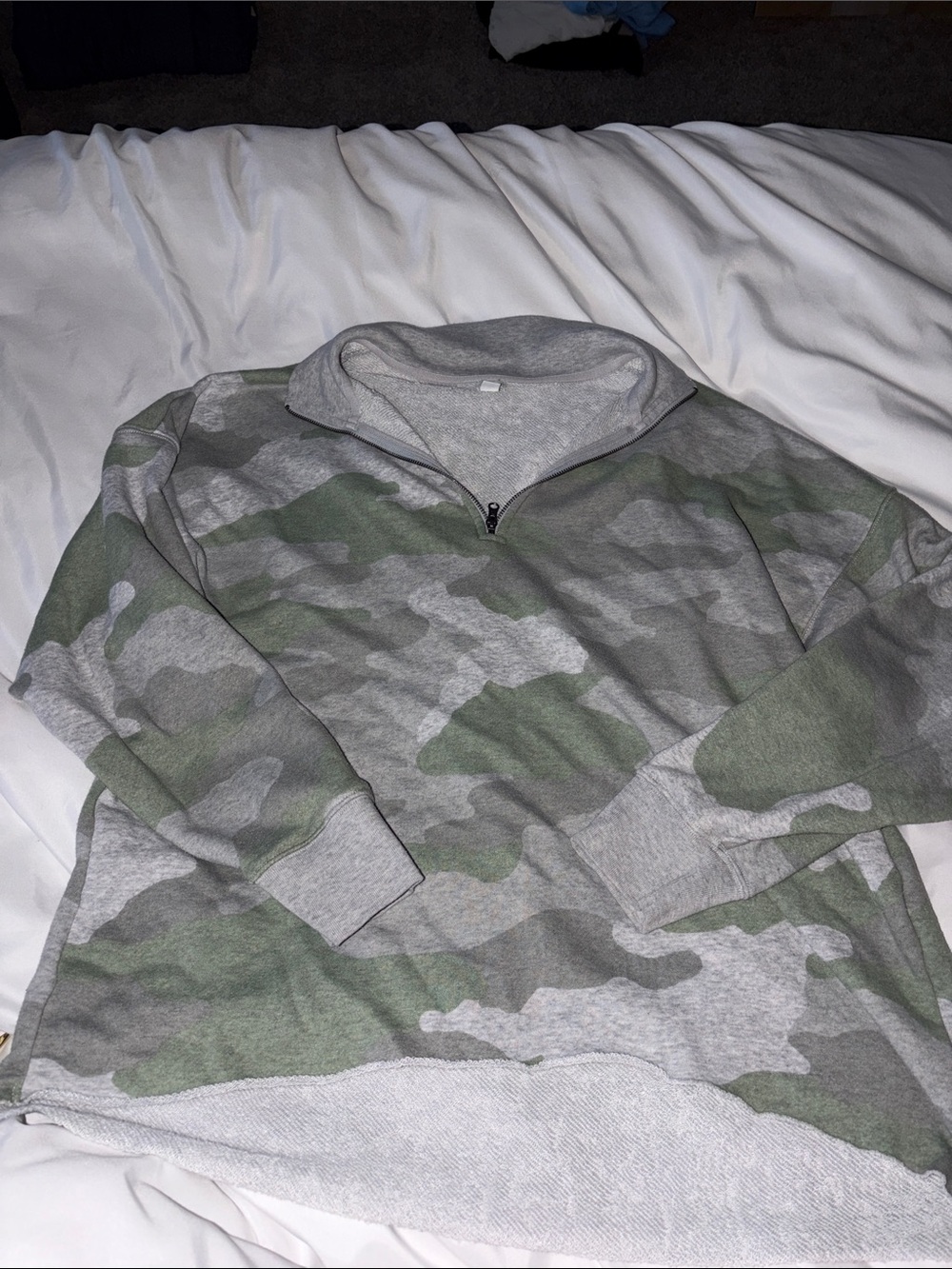 Aerie camo quarter zip